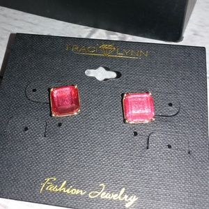 Pink Ice Earrings by Traci Lynn Jewelry